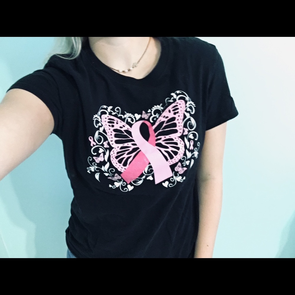 Black cancer T-shirt